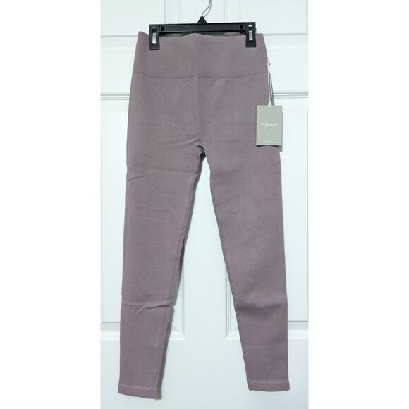Everlane The Seamless Light Purple Ribbed Leggings Size M/L - Picture 3 of 9
